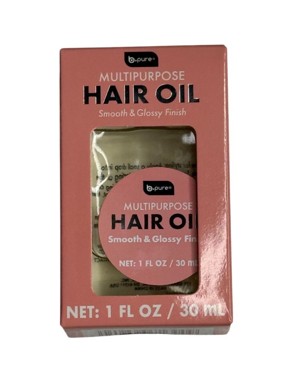 b.pure Hair Oil Smooth Glossy Finish No Silicones New